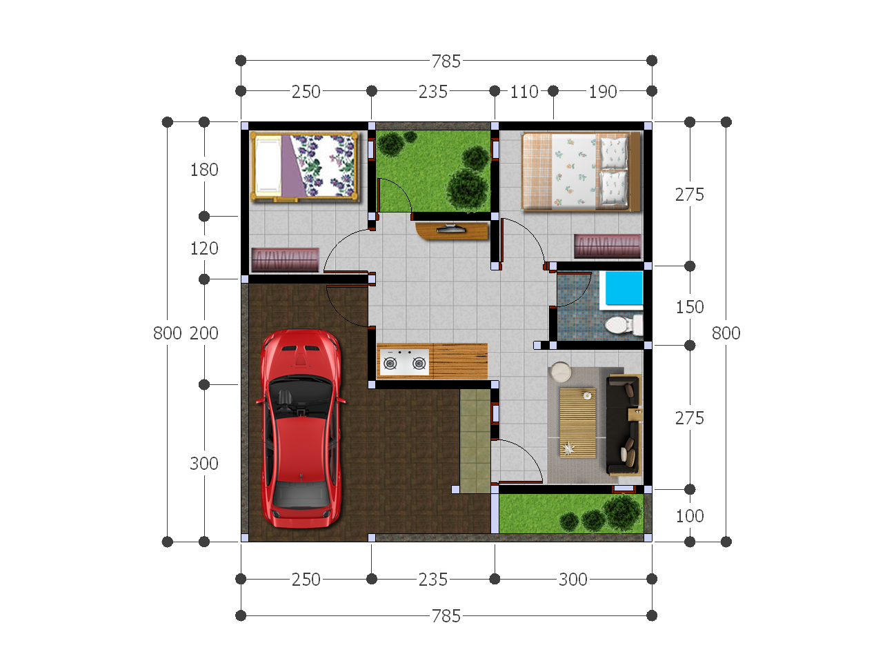 Layout Rumah
