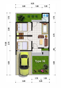 Layout Tipe 36
