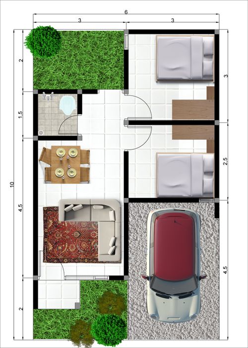 Layout Tipe 36