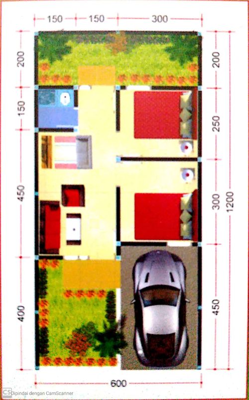 Layout Tipe 36