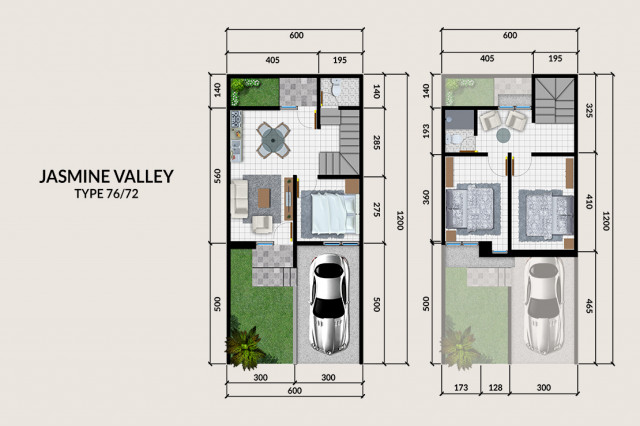 Layout Jasmine Valley - Type 76