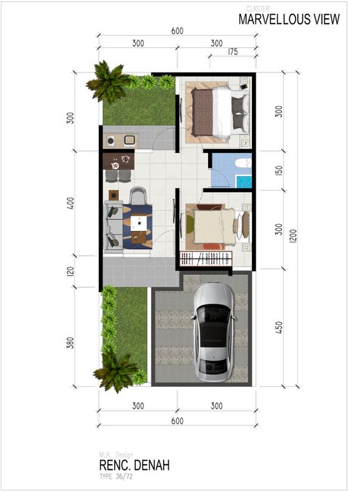 Layout Tipe M 40/72