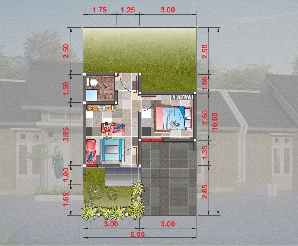 Layout Tipe 25 Subsidi