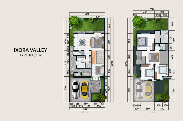 Layout Ixora Valley - Type 182