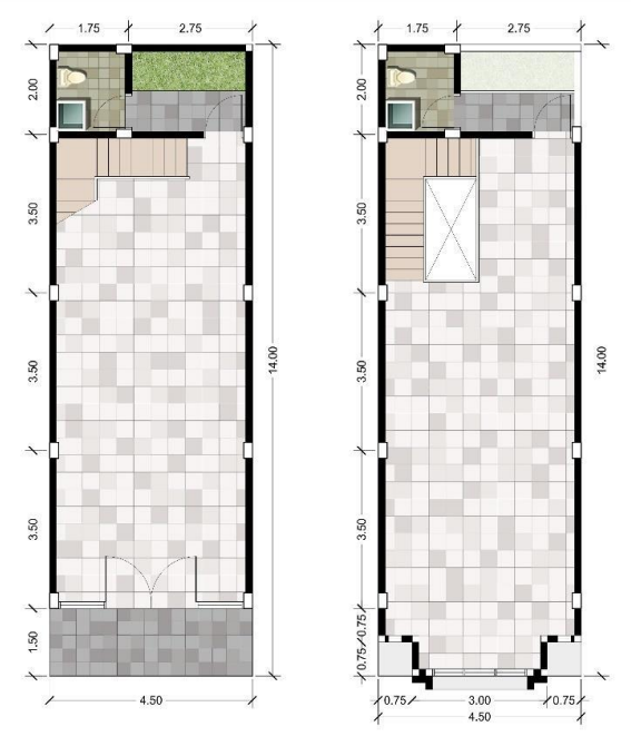 Layout Ruko