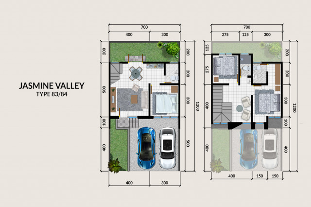 Layout Jasmine Valley - Type 83