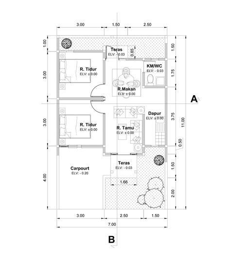 Layout Tipe 45/77