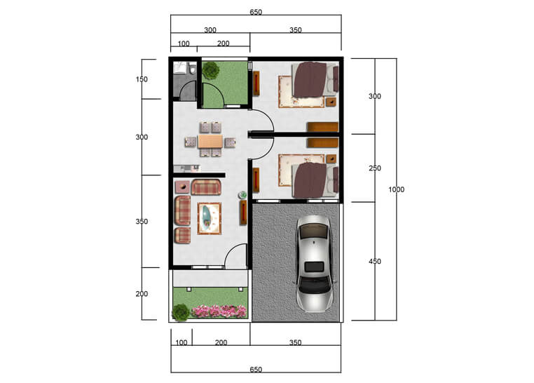 Layout Tipe 45