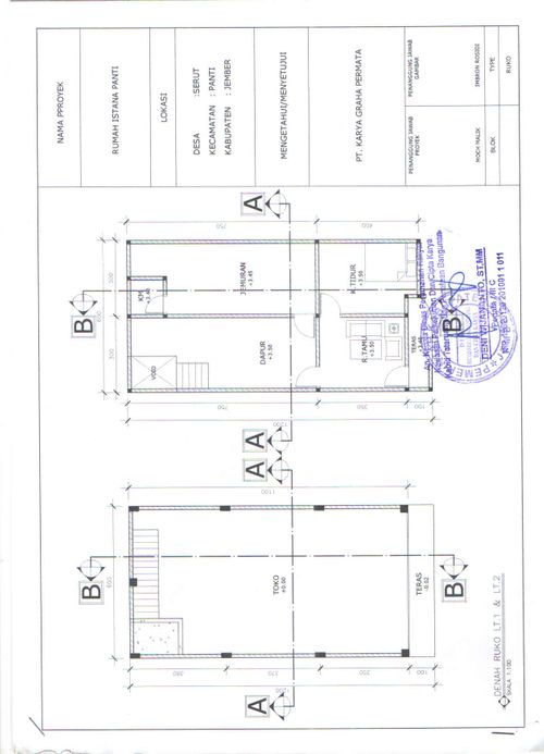 Layout Ruko