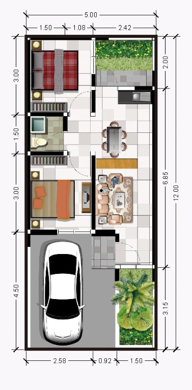 Layout Tipe 36/60
