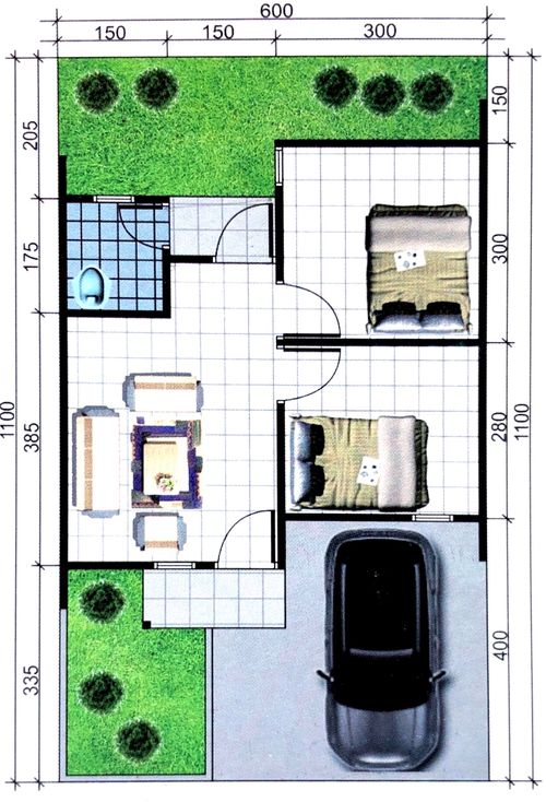 Layout Tipe 36