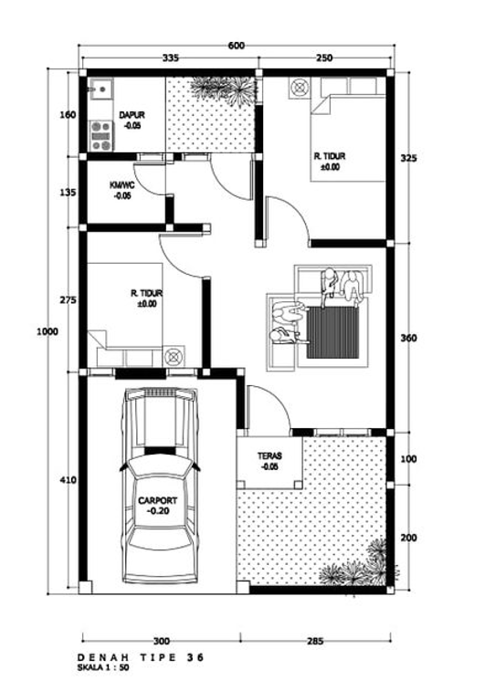 Layout Tipe 36