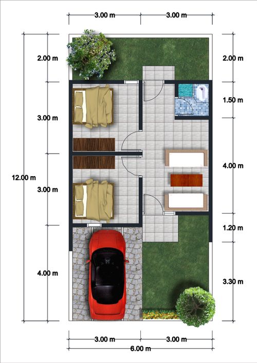Layout Tipe 36