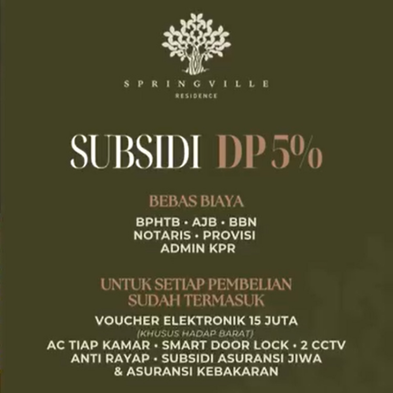 Diskon PPN sd 220jt, subsidi DP 5%