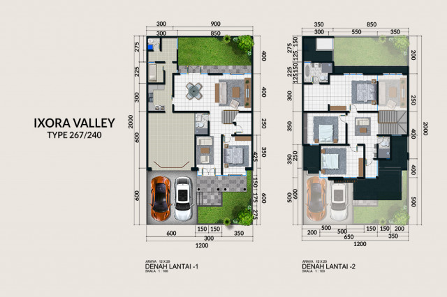 Layout Ixora Valley - Type 267