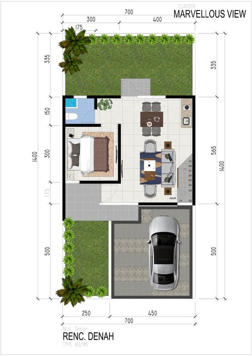 Layout Tipe M 60/98