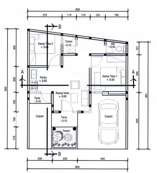 Layout Tipe 45