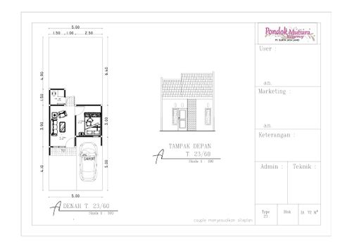 Layout Tipe 23