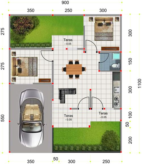 Layout Tipe 50