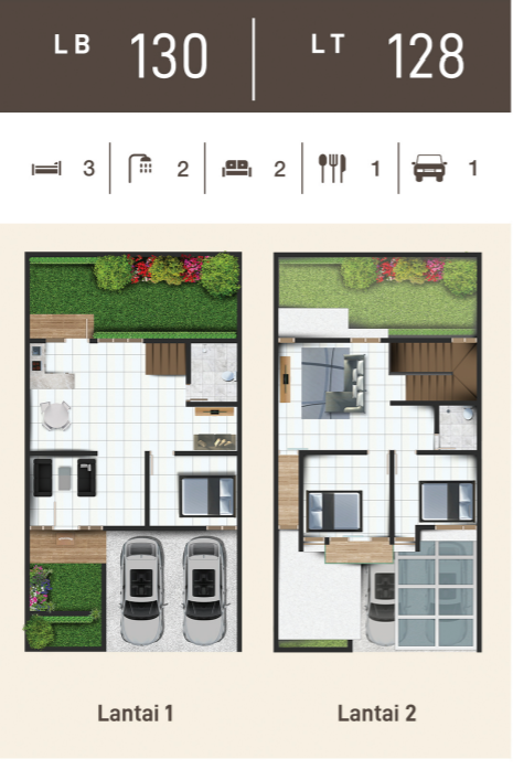 Layout Tipe 130/128