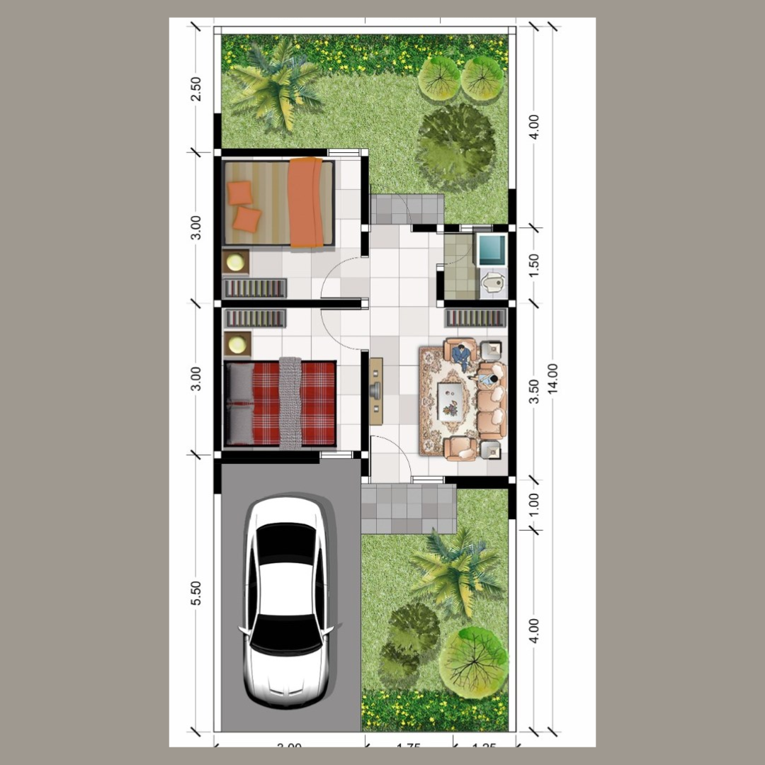 Layout Tipe 36x84