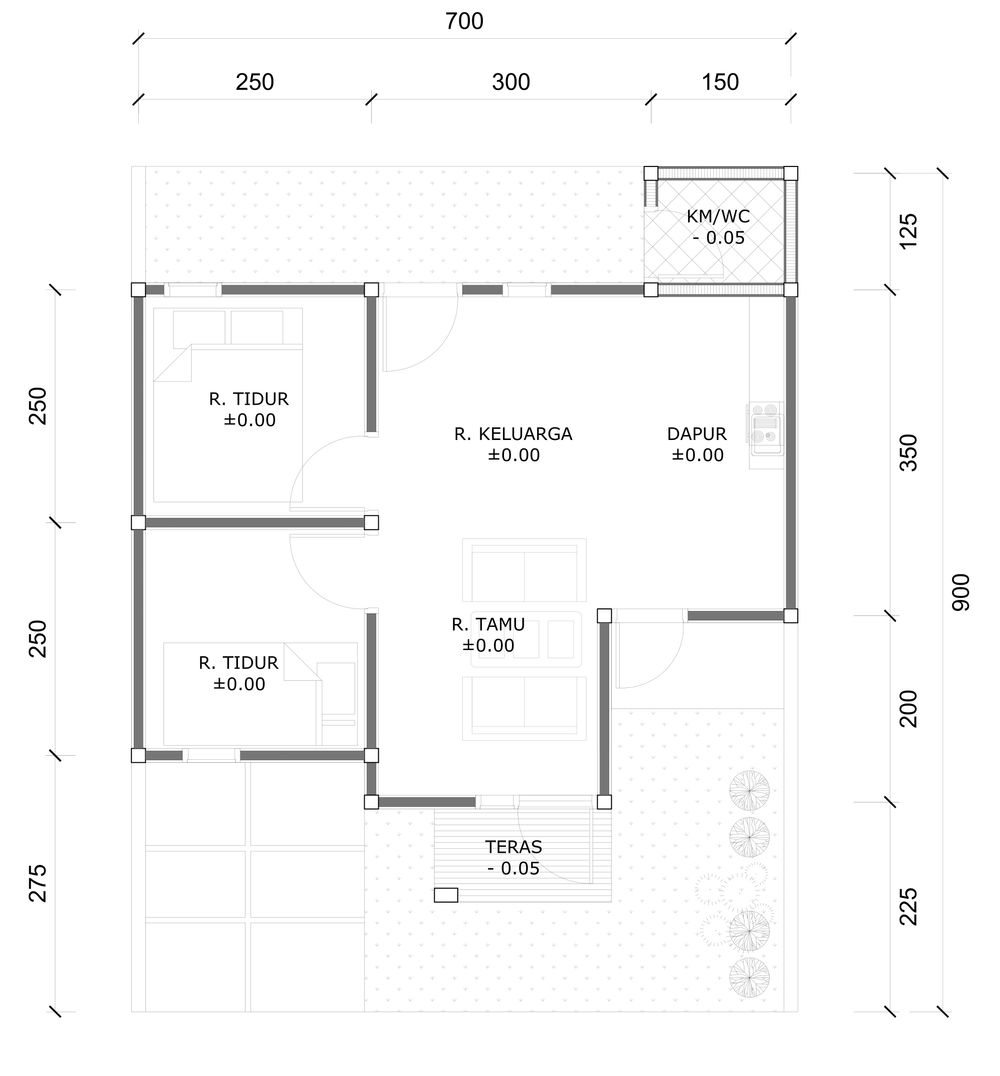 Layout tipe 36