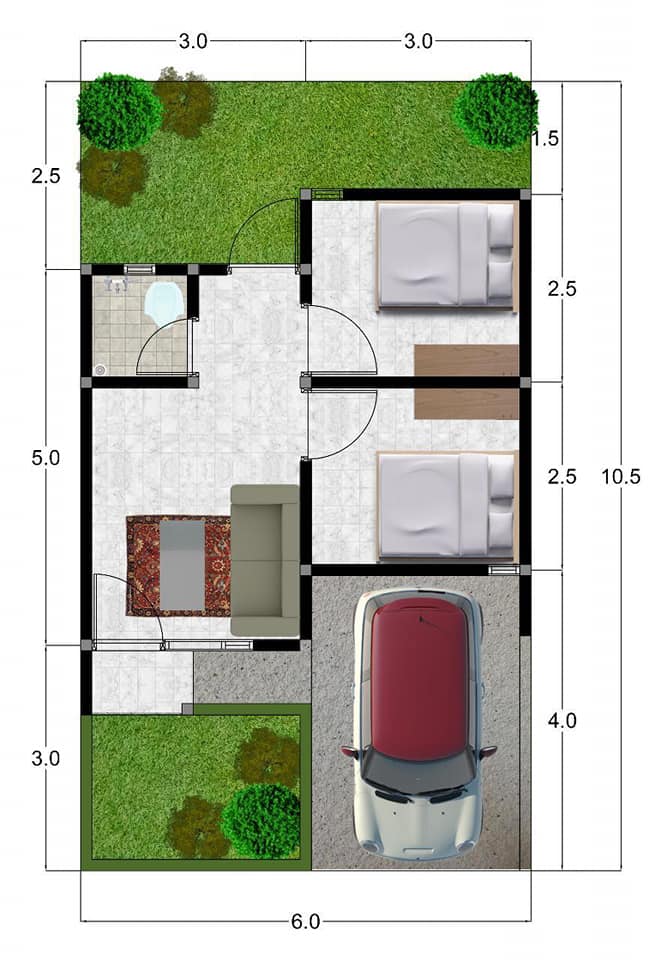 Layout Tipe 30 (subsidi)