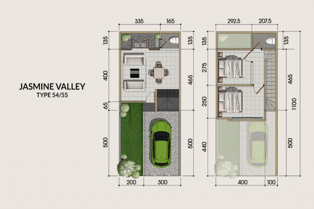 Layout Jasmine Valley - Type 54