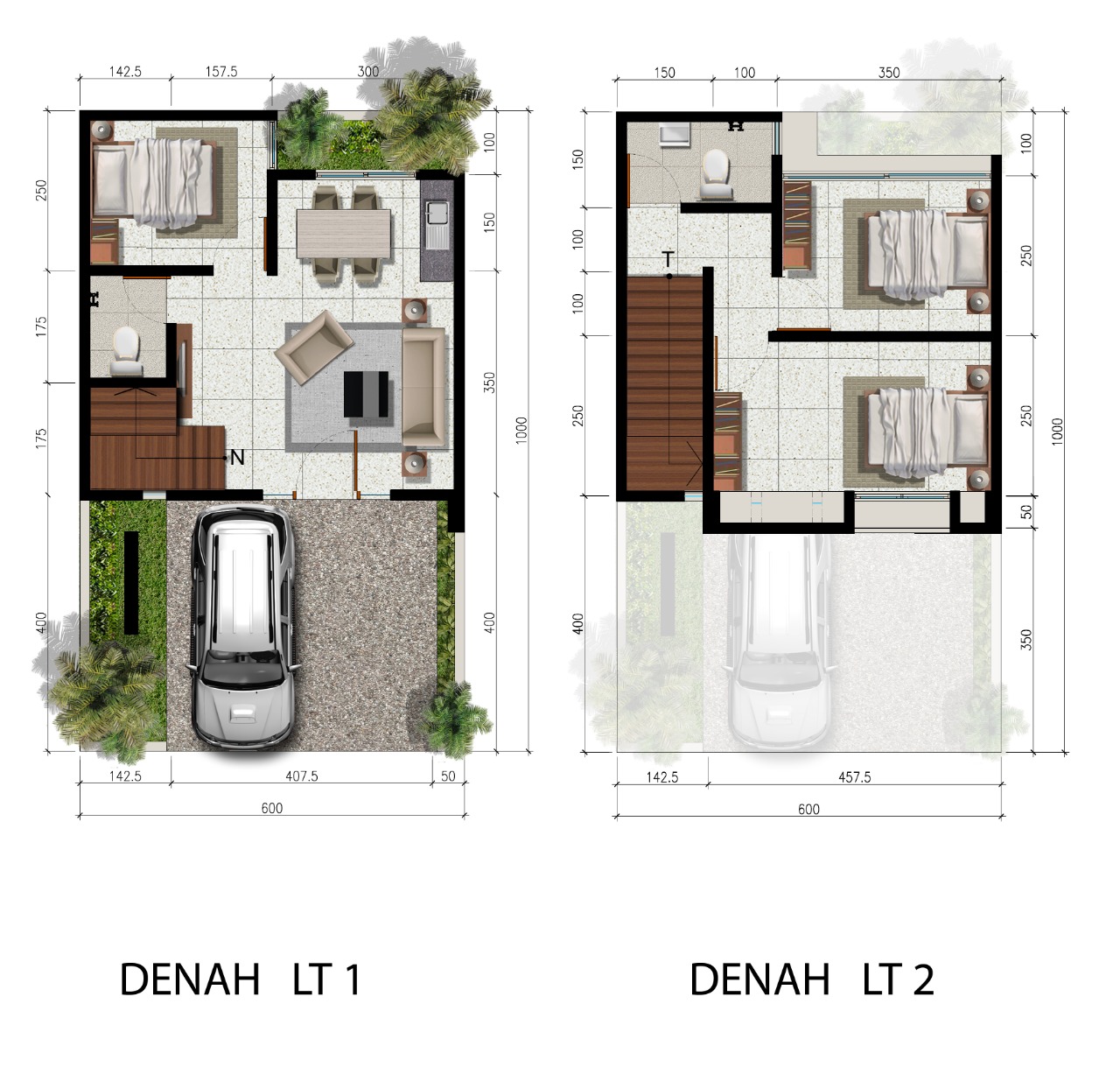 Layout Blueberry (3BR)