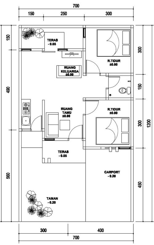 Layout Tipe 46