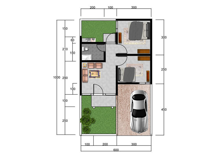 Layout Tipe 33