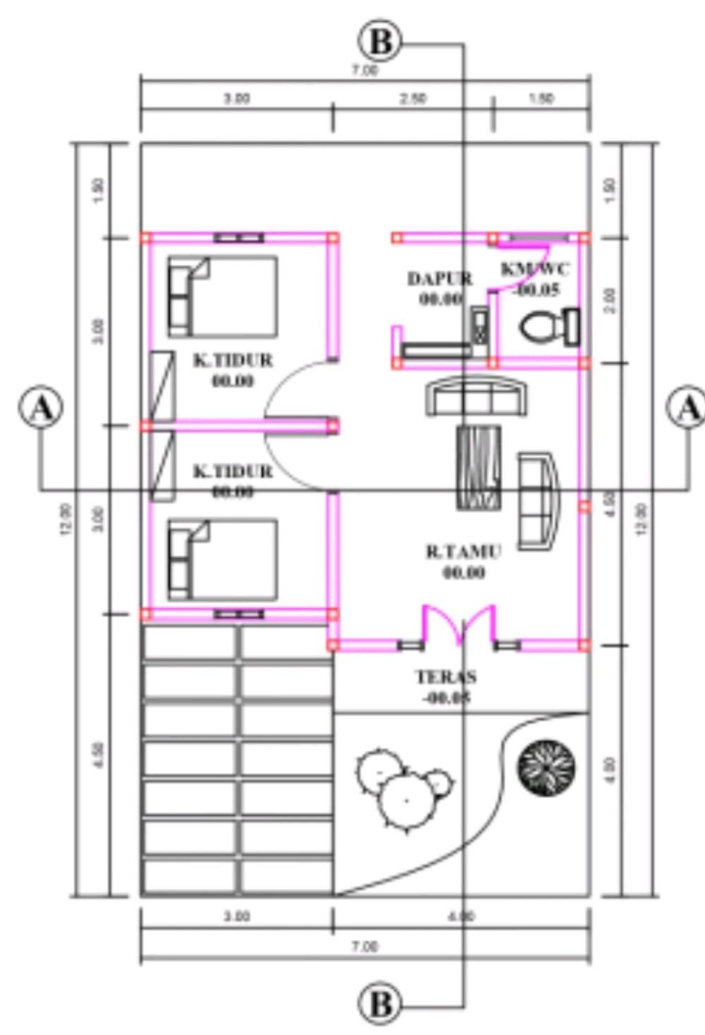Layout Tipe 45