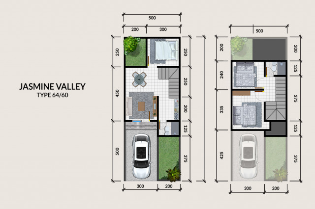 Layout Jasmine Valley - Type 64